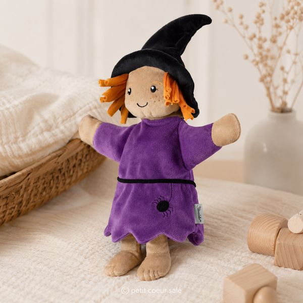 Marionnette sorcière Violett – marionnette enfant douce et ludique STERNTALER