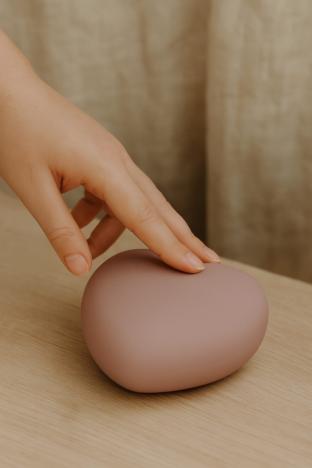 Veilleuse d’Allaitement en Silicone – Ruby Vieux rose
