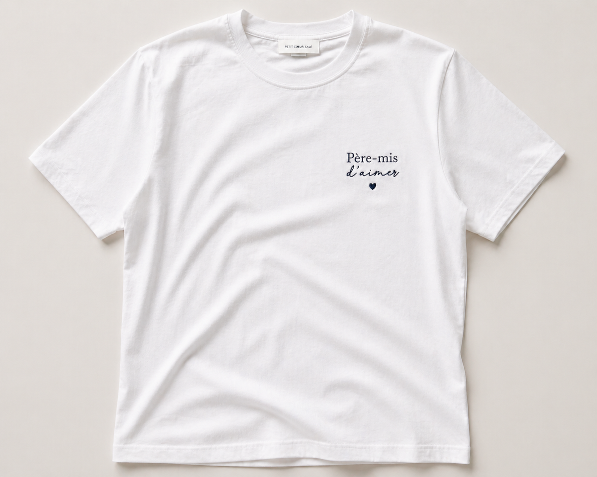 Tee-shirt père-mis d'aimer papa