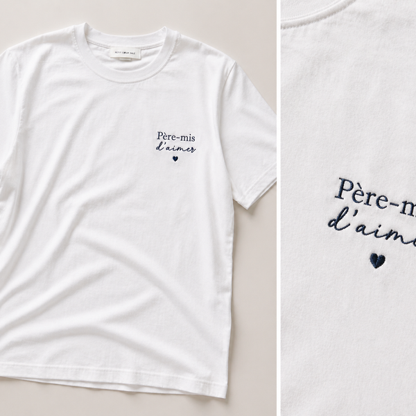 Tee-shirt père-mis d'aimer papa