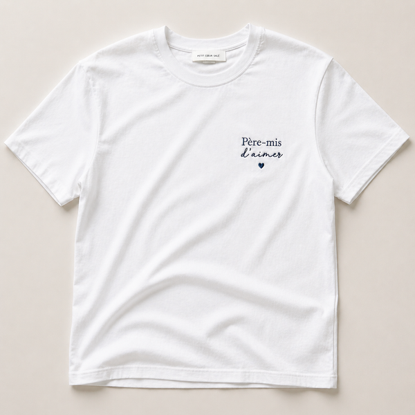 Tee-shirt père-mis d'aimer papa