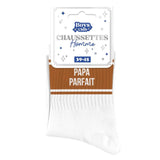 Chaussettes homme « Papa Parfait » – Marron – Taille 39/45 SAVONNERIE DE L'ILOT