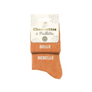 Chaussettes duo à paillettes « Belle Rebelle » SAVONNERIE DE L'ILOT