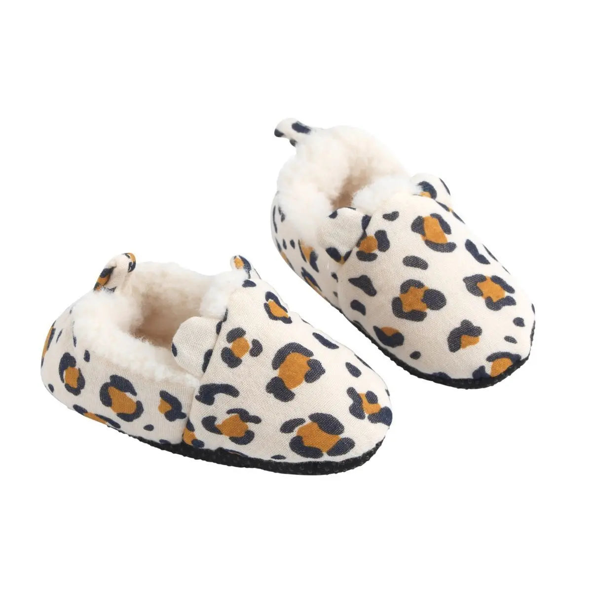 Chaussons bébé fourrés – Imprimé léopard SAUTHON