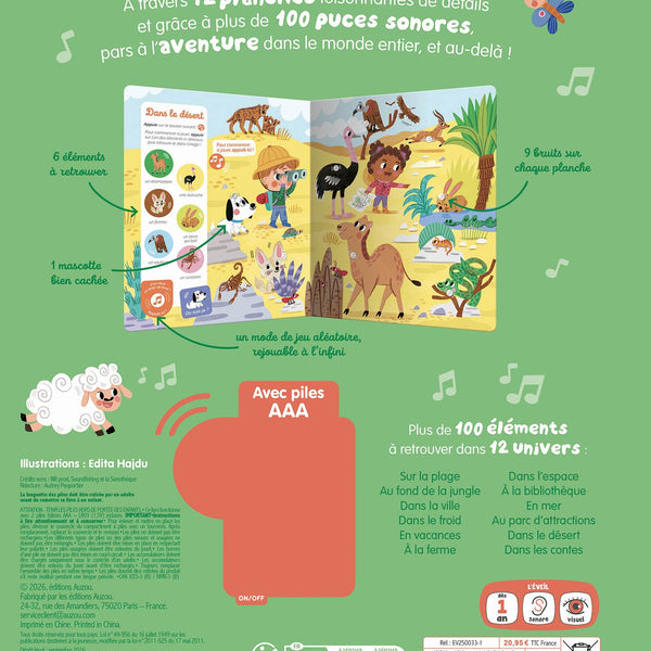 Cherche et Trouve des Tout-Petits Sonore – À l'Aventure ! 🌴🔊 AUZOU