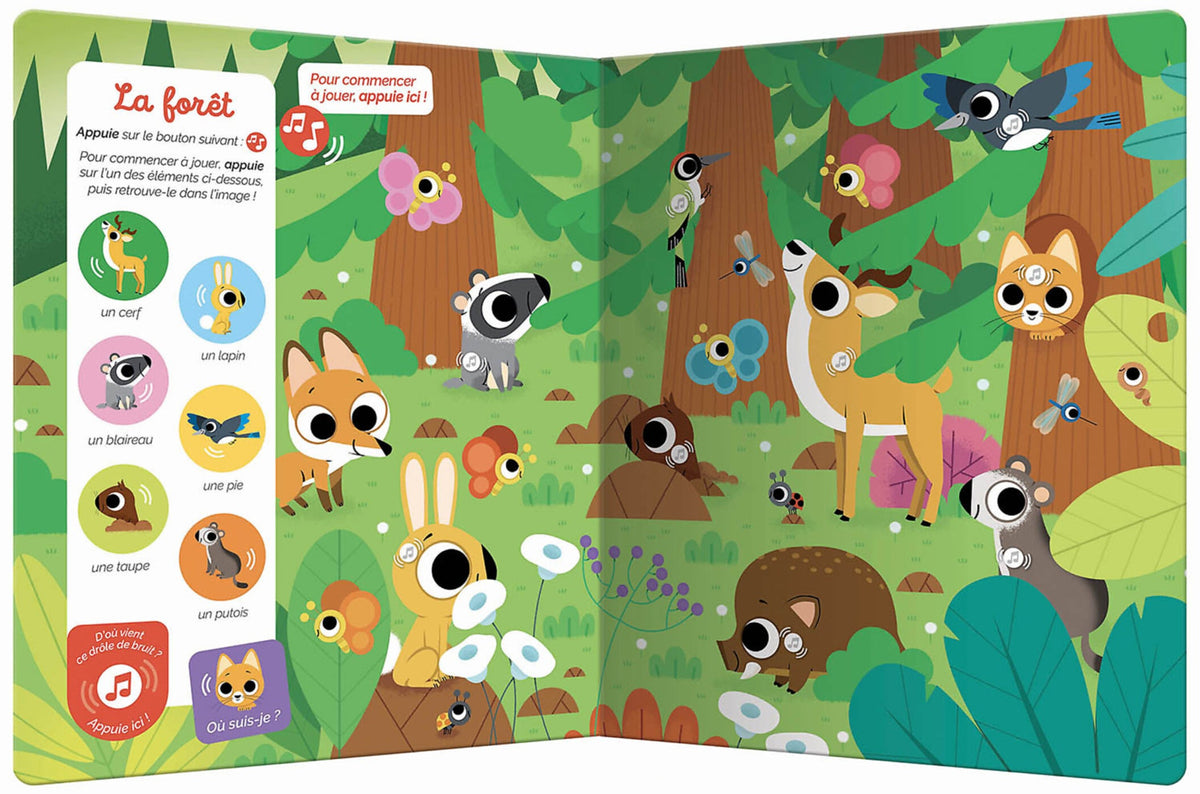 Cherche et trouve des tout-petits sonore - Les animaux AUZOU