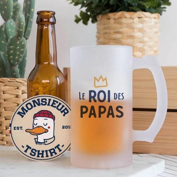 Chope de bière « Le Roi des Papas » – 470 ml SAVONNERIE DE L'ILOT