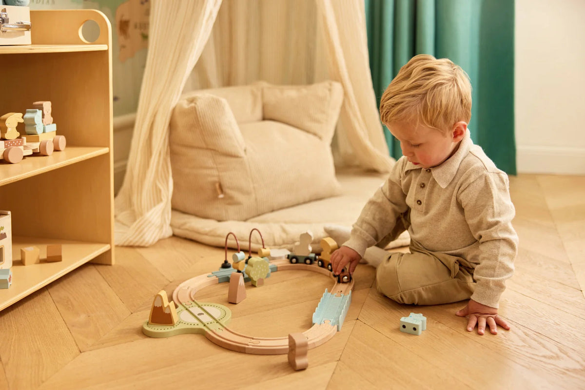 Circuit de train en bois Jollies – Dès 3 ans JOLLEIN