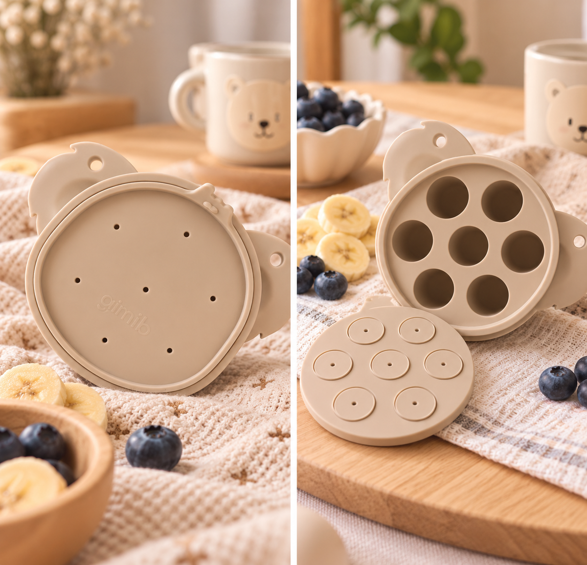 Moule de congélation Koala pour tétine grignoteuse – Portions bébé GMLB
