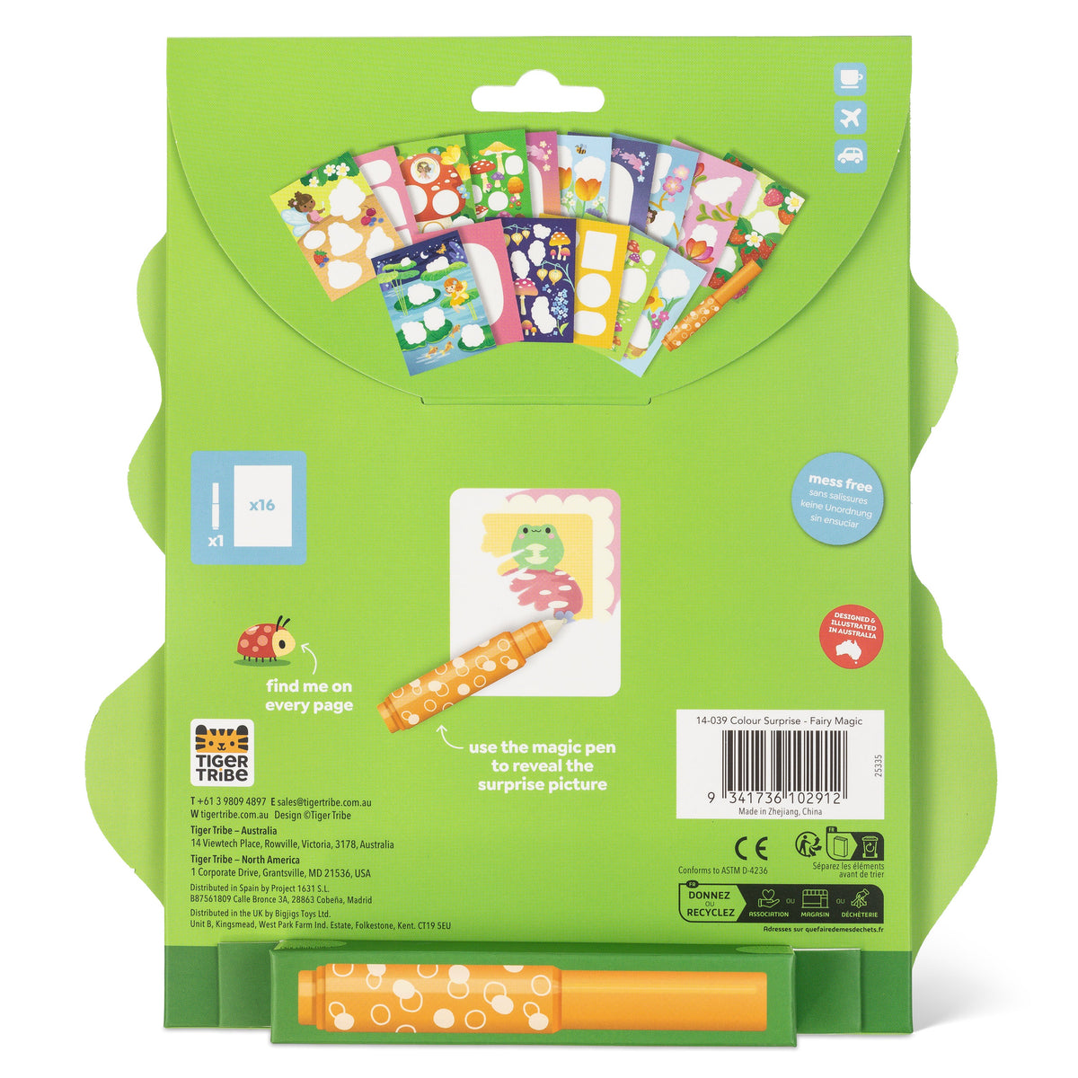 Coloriage magique enfant fées – carnet sans tache 2 ans TIGER TRIBE