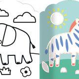 Coloriages fluo – Animaux de la savane – Dès 3 ans AUZOU
