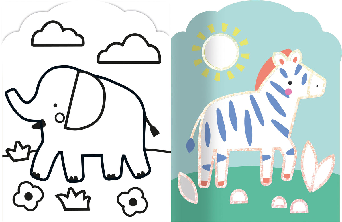 Coloriages fluo – Animaux de la savane – Dès 3 ans AUZOU
