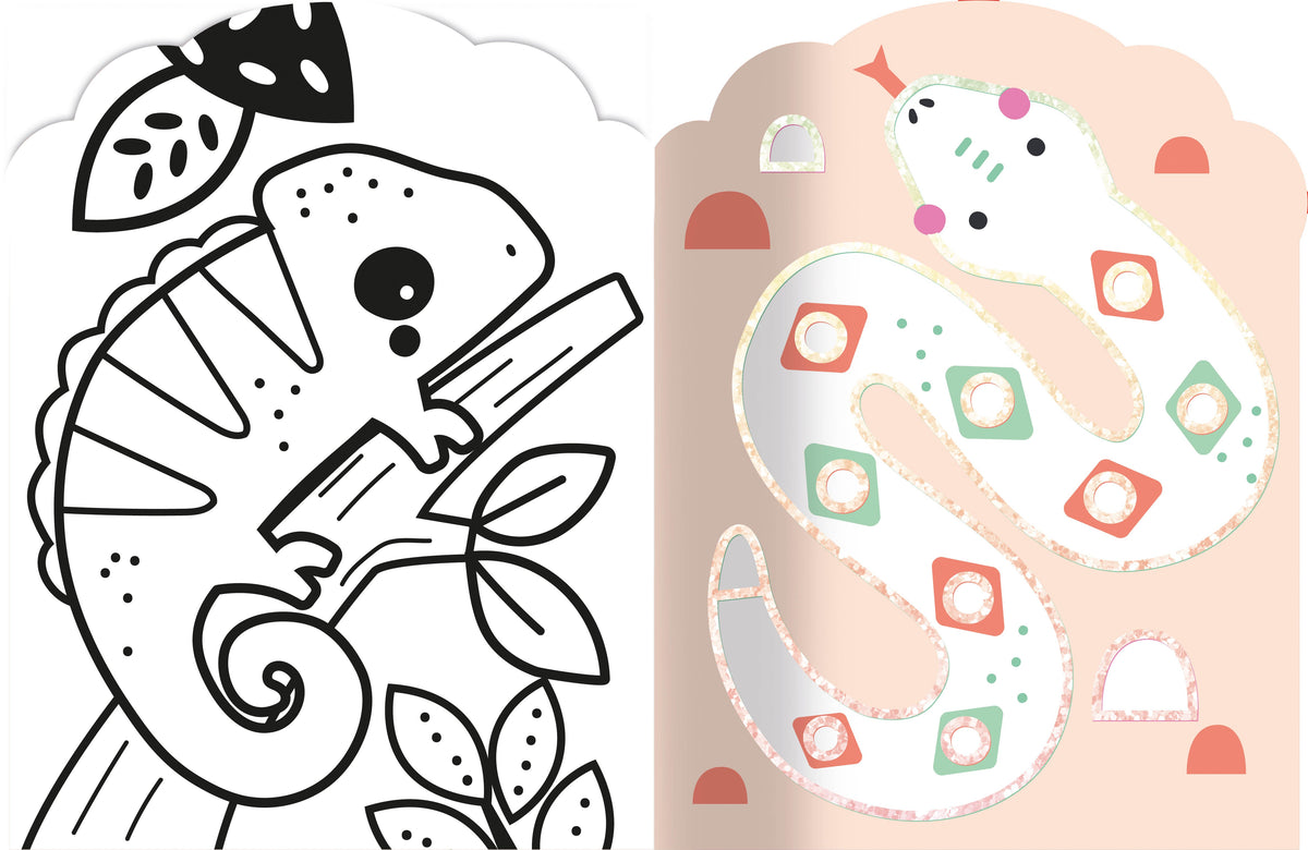 Coloriages fluo – Animaux de la savane – Dès 3 ans AUZOU
