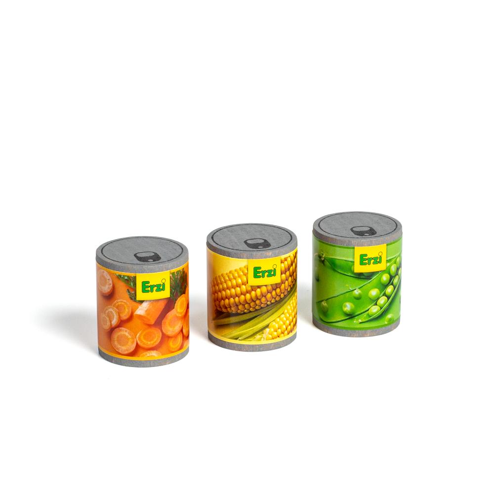 Assortiment de conserves de légumes en bois – Erzi ERZI