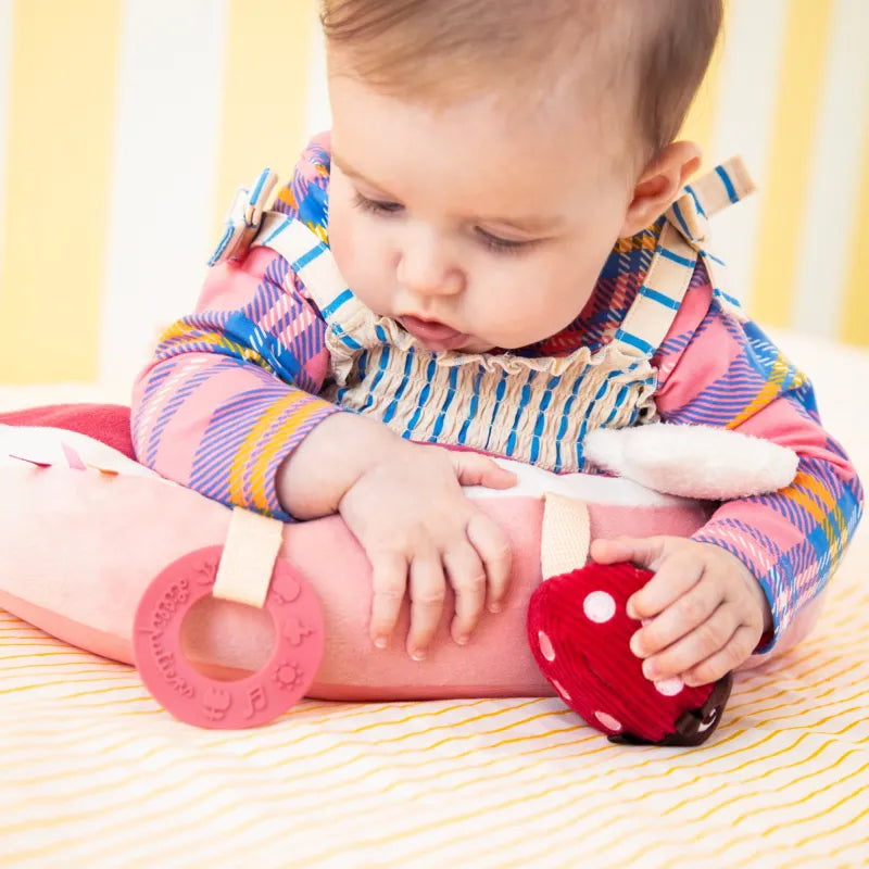 Coussin d’activités Lena la Licorne – coussin d’éveil bébé dès 3 mois NOUKIES