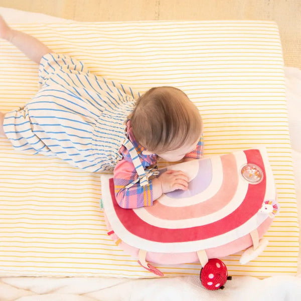 Coussin d’activités Lena la Licorne – coussin d’éveil bébé dès 3 mois NOUKIES