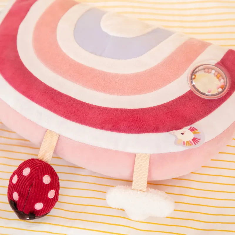 Coussin d’activités Lena la Licorne – coussin d’éveil bébé dès 3 mois NOUKIES