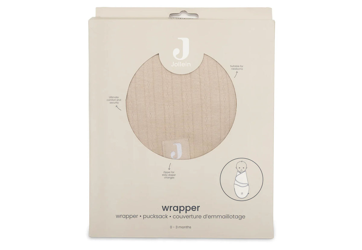 Couverture d'emmaillotage bébé 0-3 mois – Ajour sand JOLLEIN