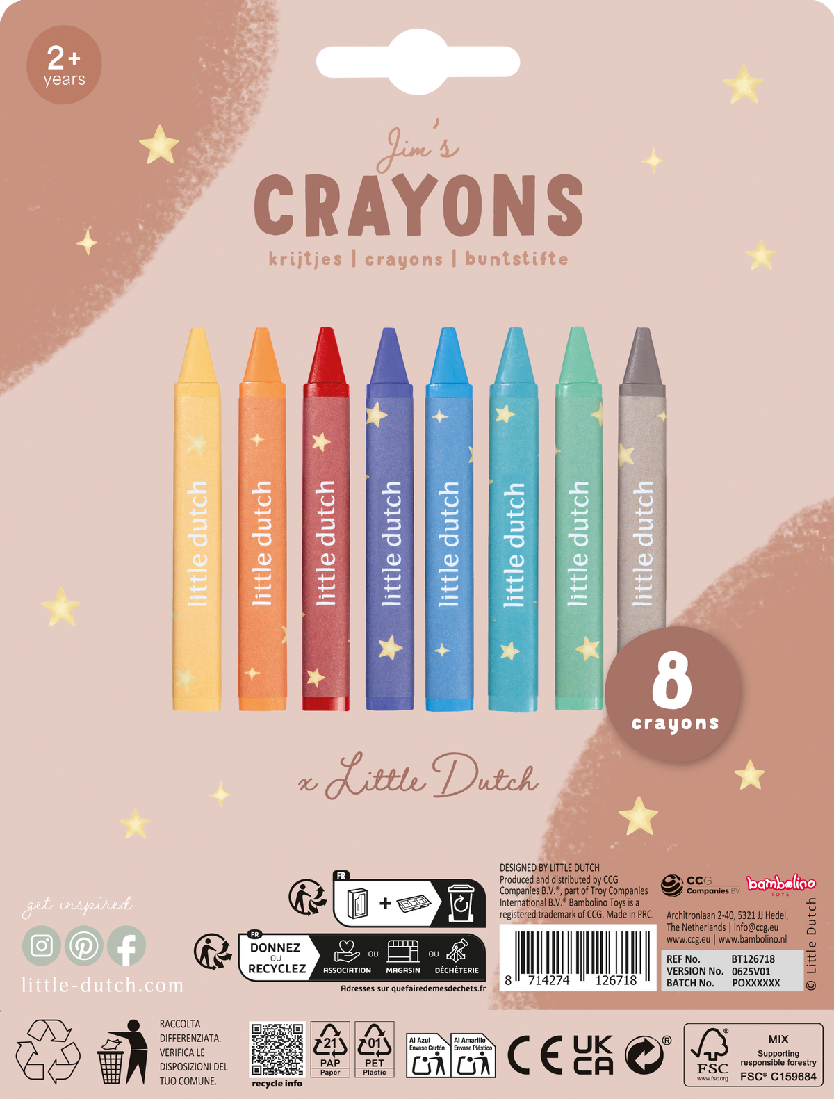 Crayons de cire - Jim LITTLE DUTCH