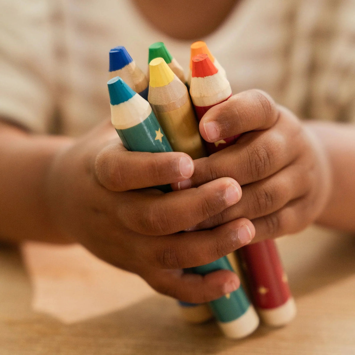 Crayons de couleur en bois - Jim LITTLE DUTCH