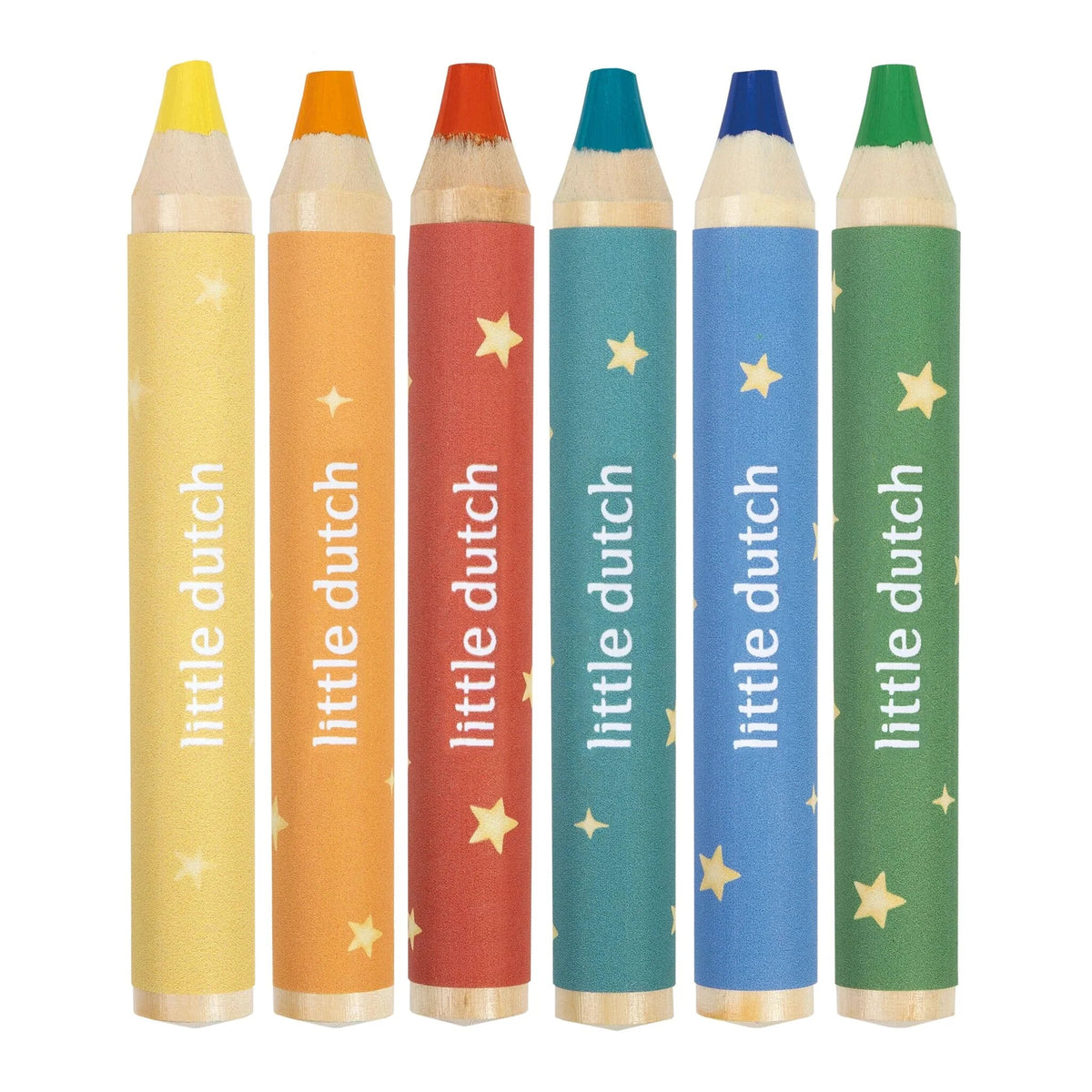 Crayons de couleur en bois - Jim LITTLE DUTCH