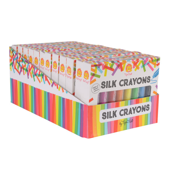 Crayons soyeux aquarellables – 8 couleurs – Dès 3 ans TIGER TRIBE