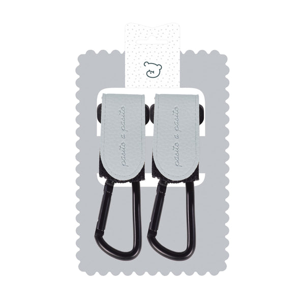 Lot de 2 crochets pour poussette Icon Sky – Universels – Bleu PASITO A PASITO