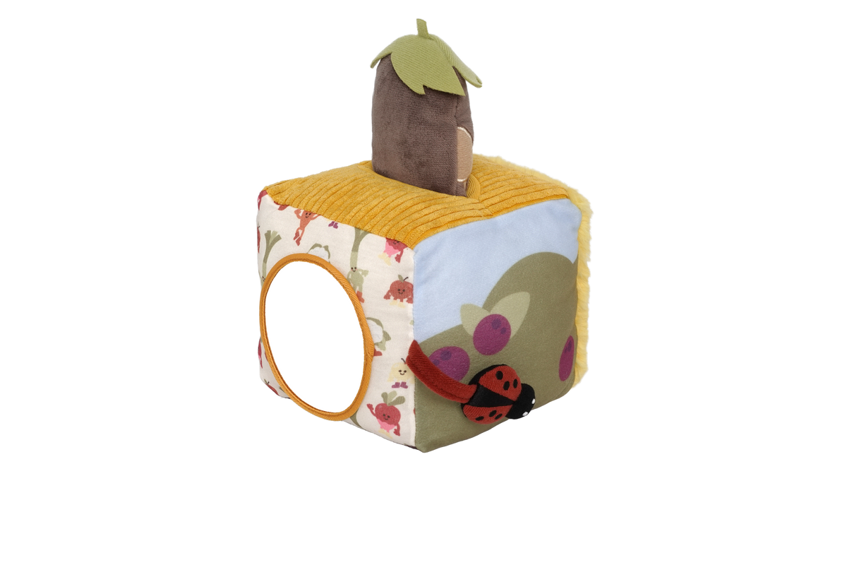 Cube d'éveil Potager – Un adorable jouet sensoriel pour bébé 🌱 LITTLE BIG FRIENDS