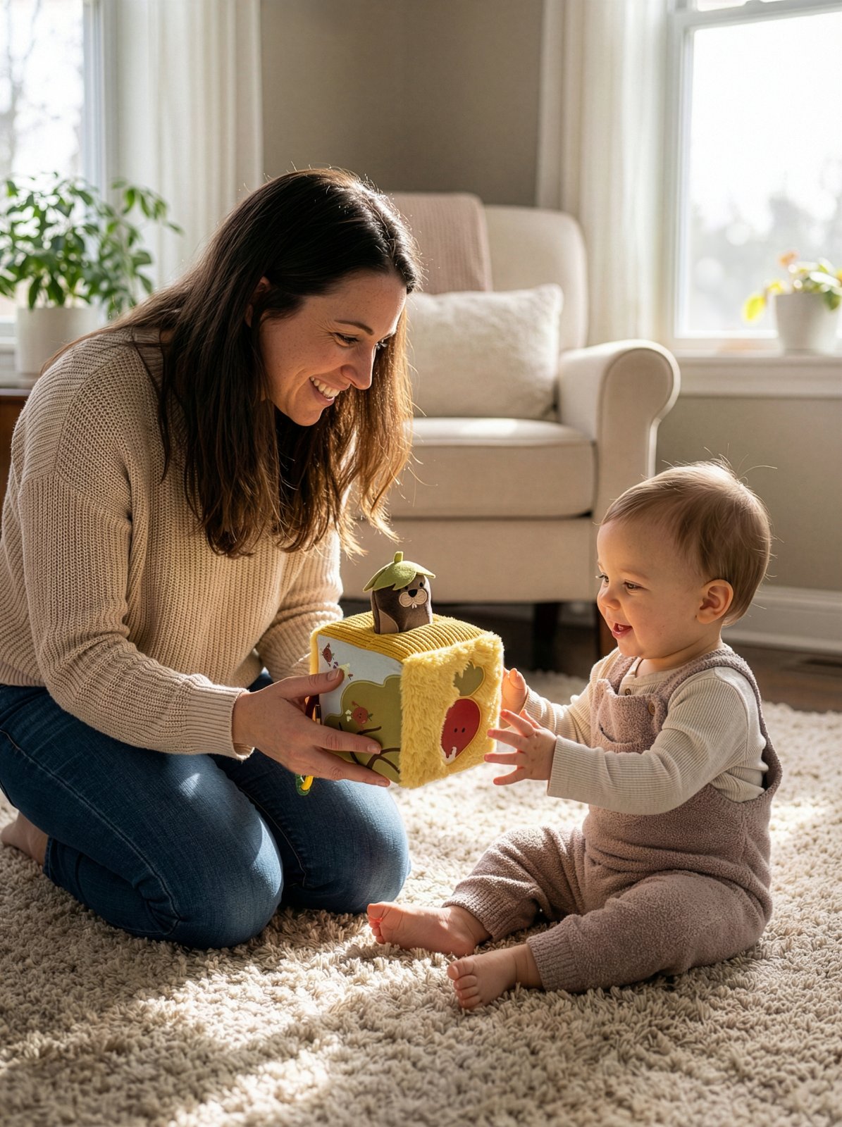 Cube d'éveil Potager – Un adorable jouet sensoriel pour bébé 🌱 LITTLE BIG FRIENDS