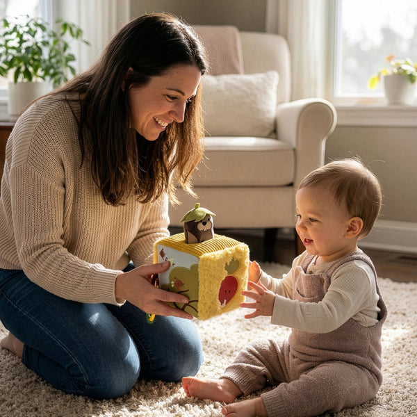 Cube d'éveil Potager – Un adorable jouet sensoriel pour bébé 🌱 LITTLE BIG FRIENDS