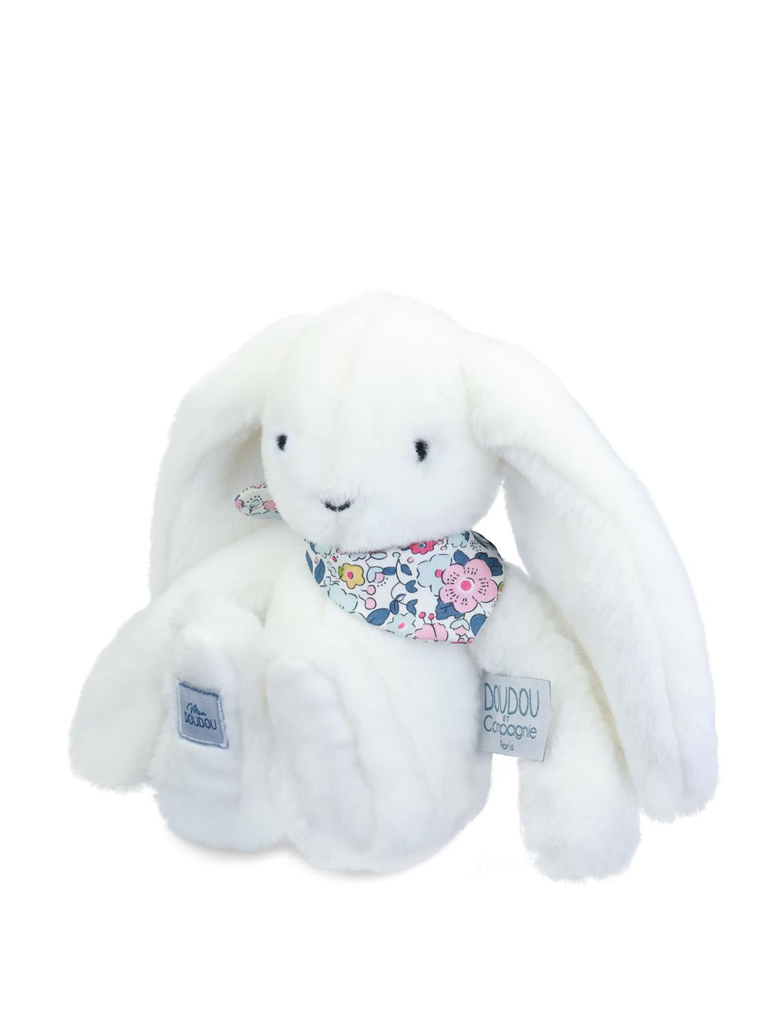 LAPIN FLEURETTE - Blanc 25 cm
