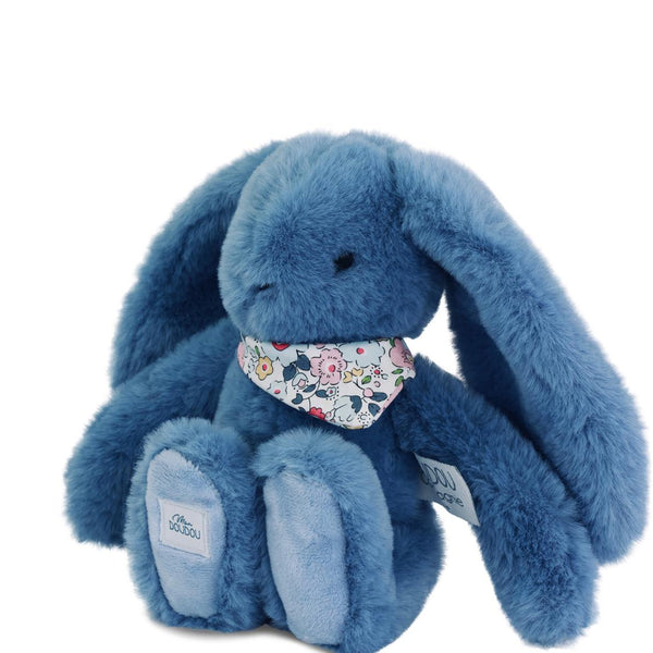 LAPIN FLEURETTE - BLEU 25 cm