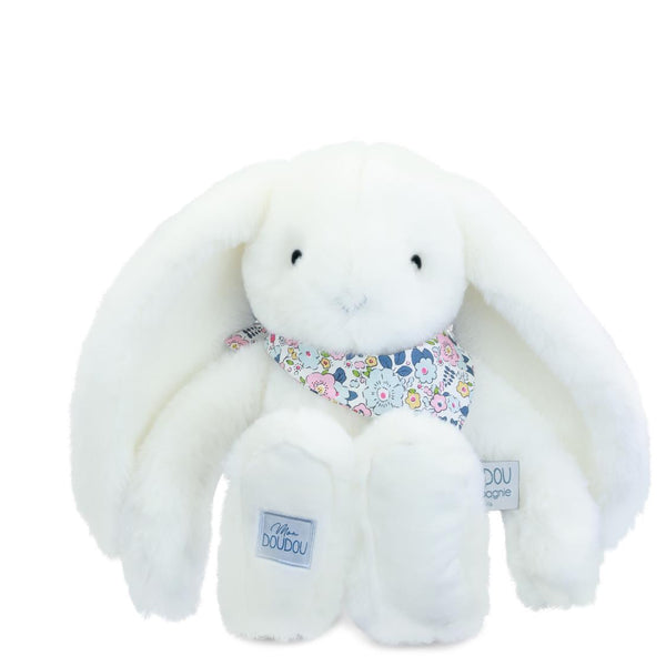 LAPIN FLEURETTE - Blanc 25 cm