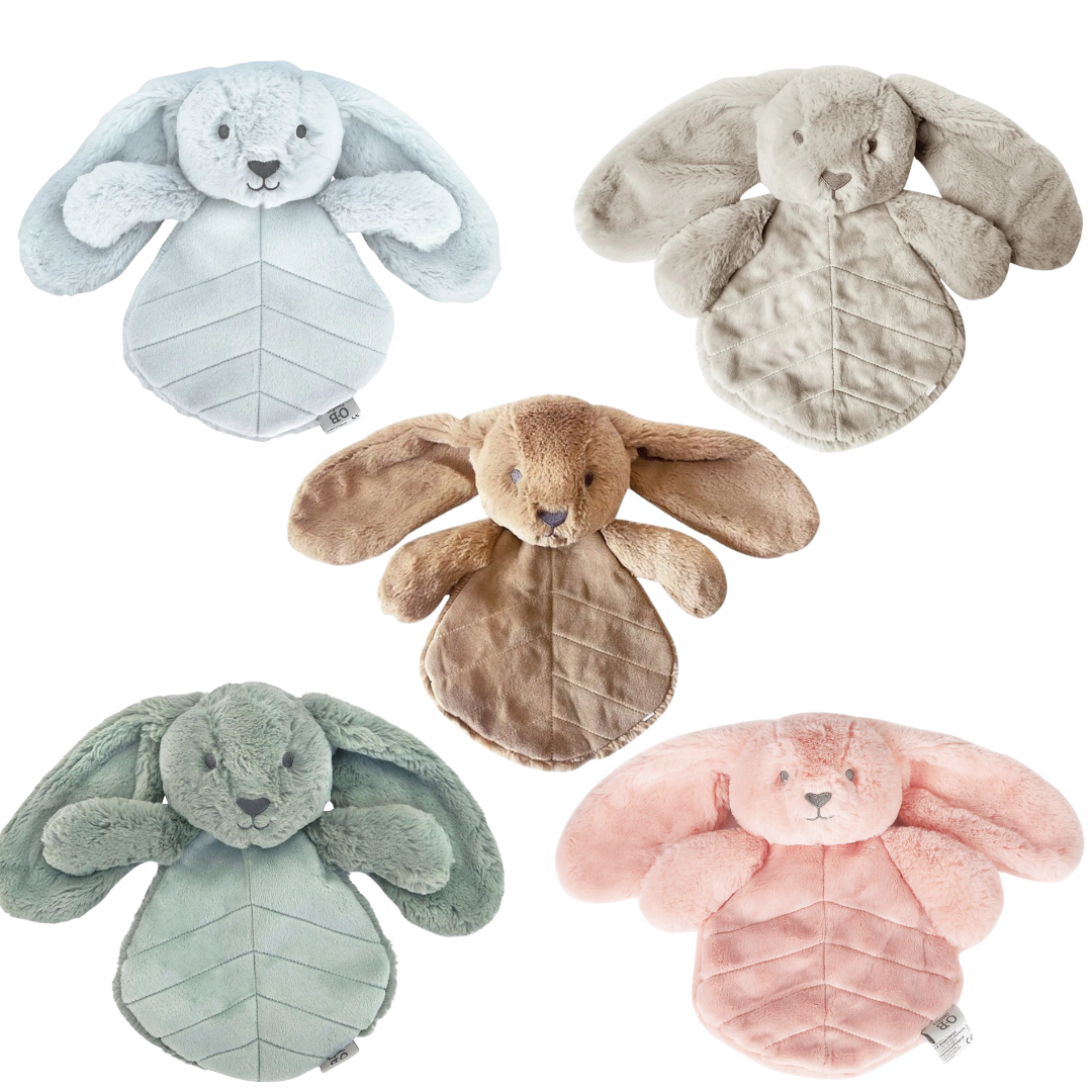 Doudou plat lapin 30 cm – Caramel