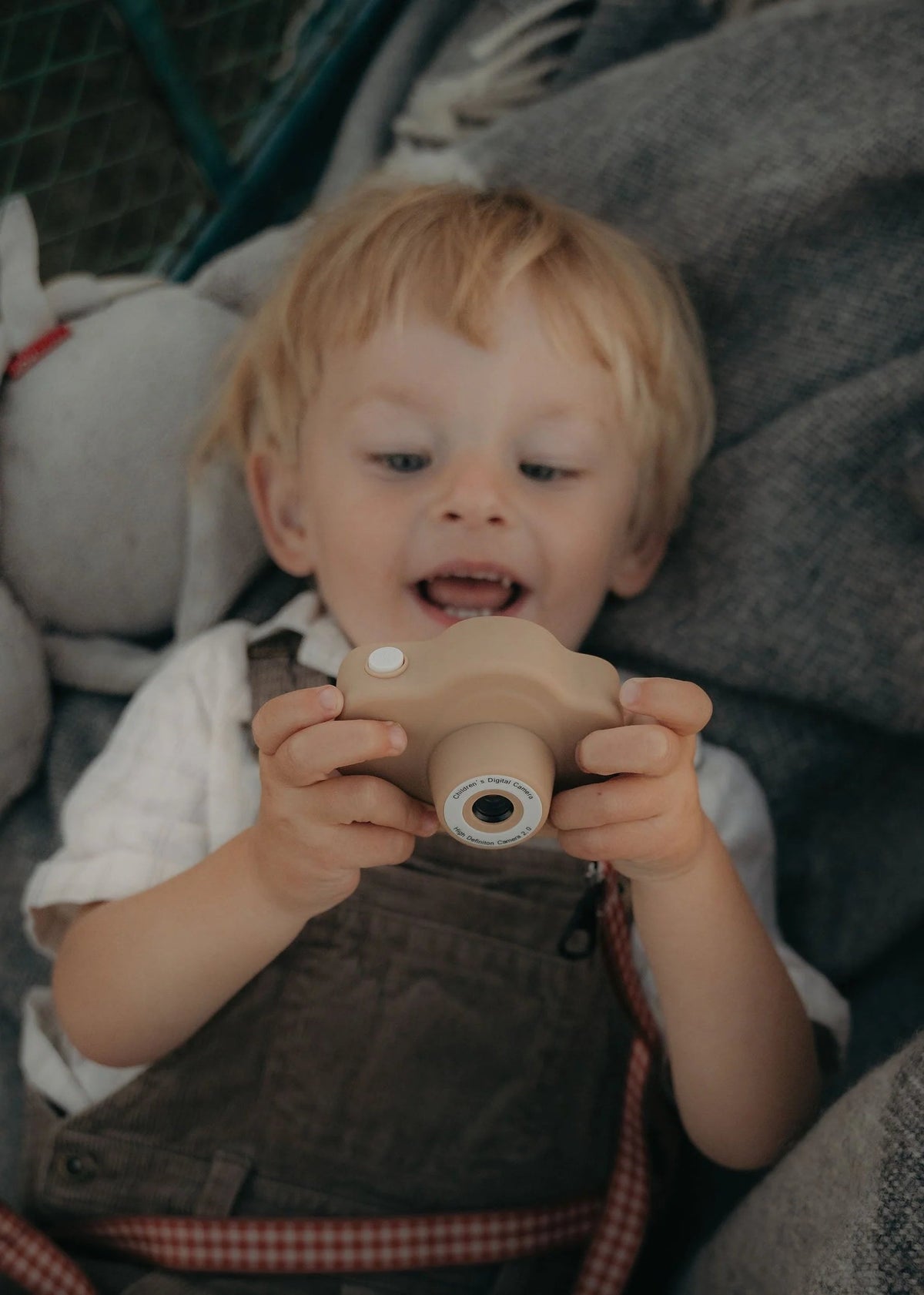 Cam Cam - Appareil Photo Numérique Enfant - Carrés Vintage Arachide 📸 MRS ERTHA