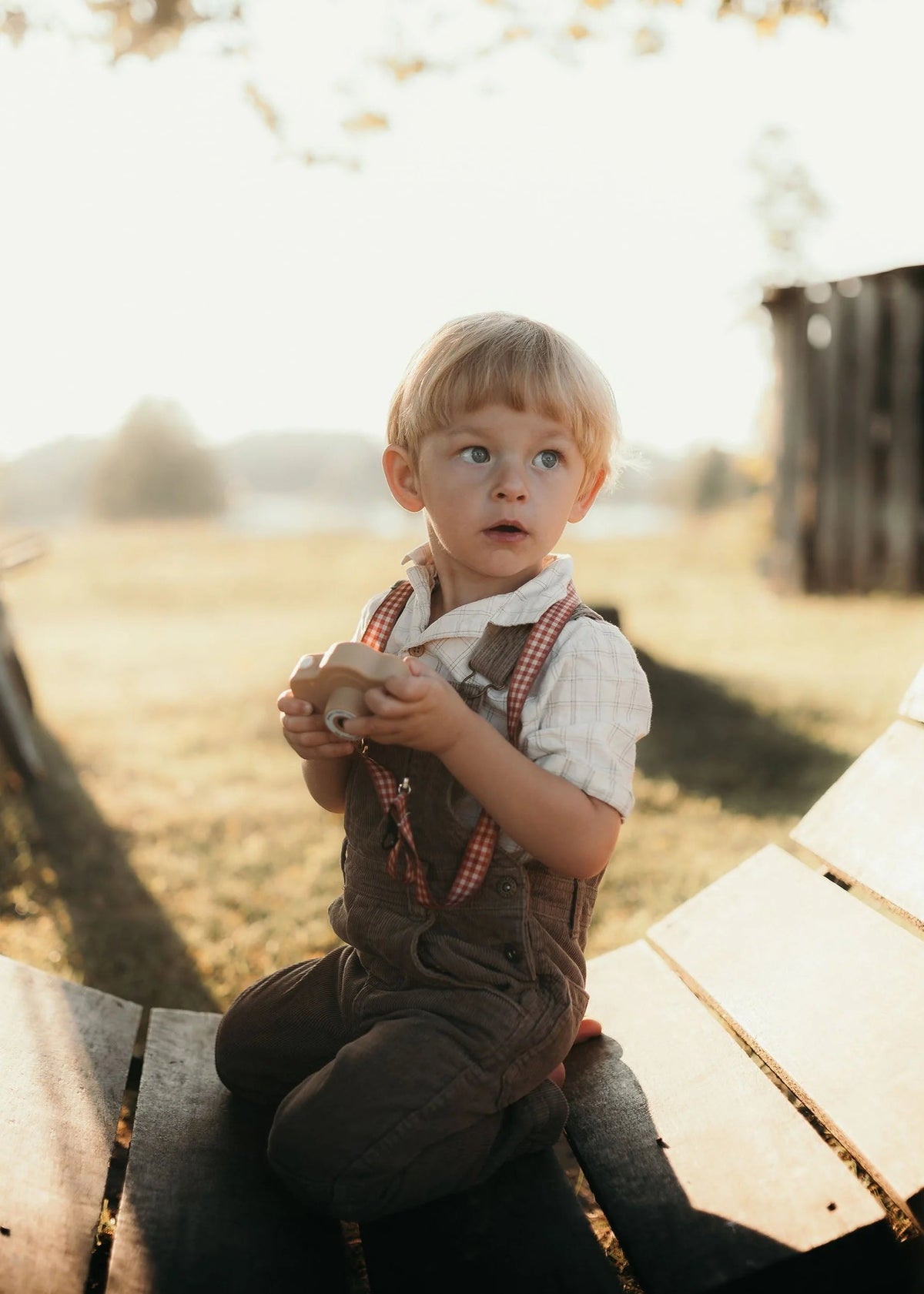 Cam Cam - Appareil Photo Numérique Enfant - Carrés Vintage Arachide 📸 MRS ERTHA