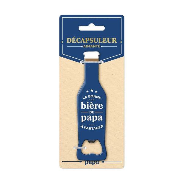 Décapsuleur aimanté « La Bonne Bière de Papa à Partager » SAVONNERIE DE L'ILOT