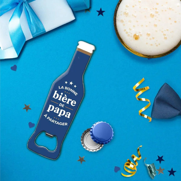 Décapsuleur aimanté « La Bonne Bière de Papa à Partager » SAVONNERIE DE L'ILOT