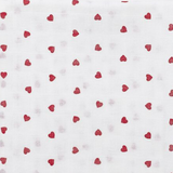 Lot de 2 langes coeurs rouges 120x120cm MEYCO BABY