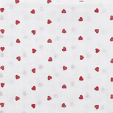 Lot de 3 langes coeurs rouges 70x70cm - Petit coeur salé