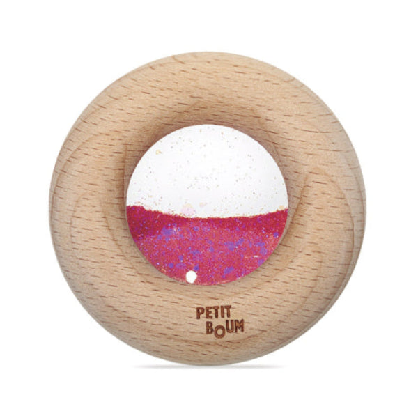 Donut jouet d’éveil sensoriel rose – jouet en bois bébé PETIT BOOM