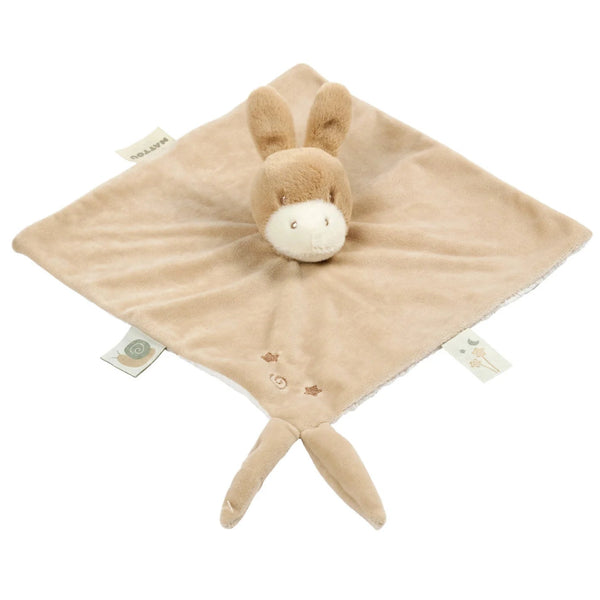 Doudou Âne LouLou – 28 x 28 cm – Caramel clair – Nattou NATTOU