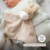 Doudou Âne LouLou – 28 x 28 cm – Caramel clair – Nattou NATTOU