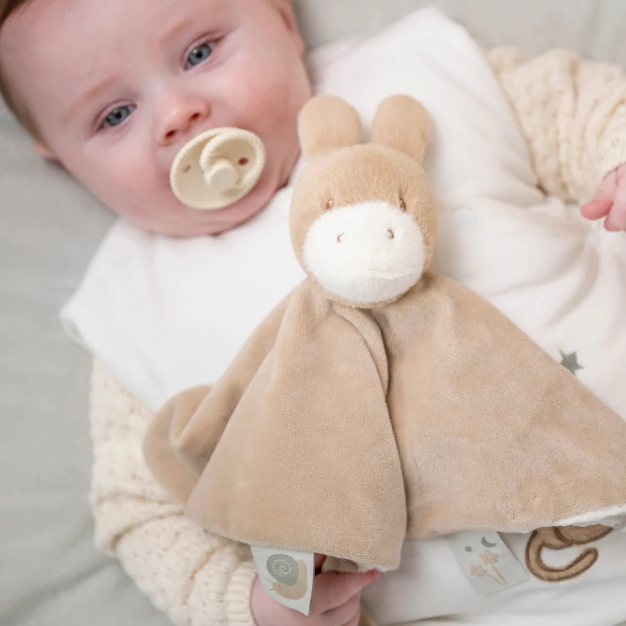 Doudou Âne LouLou – 28 x 28 cm – Caramel clair – Nattou NATTOU