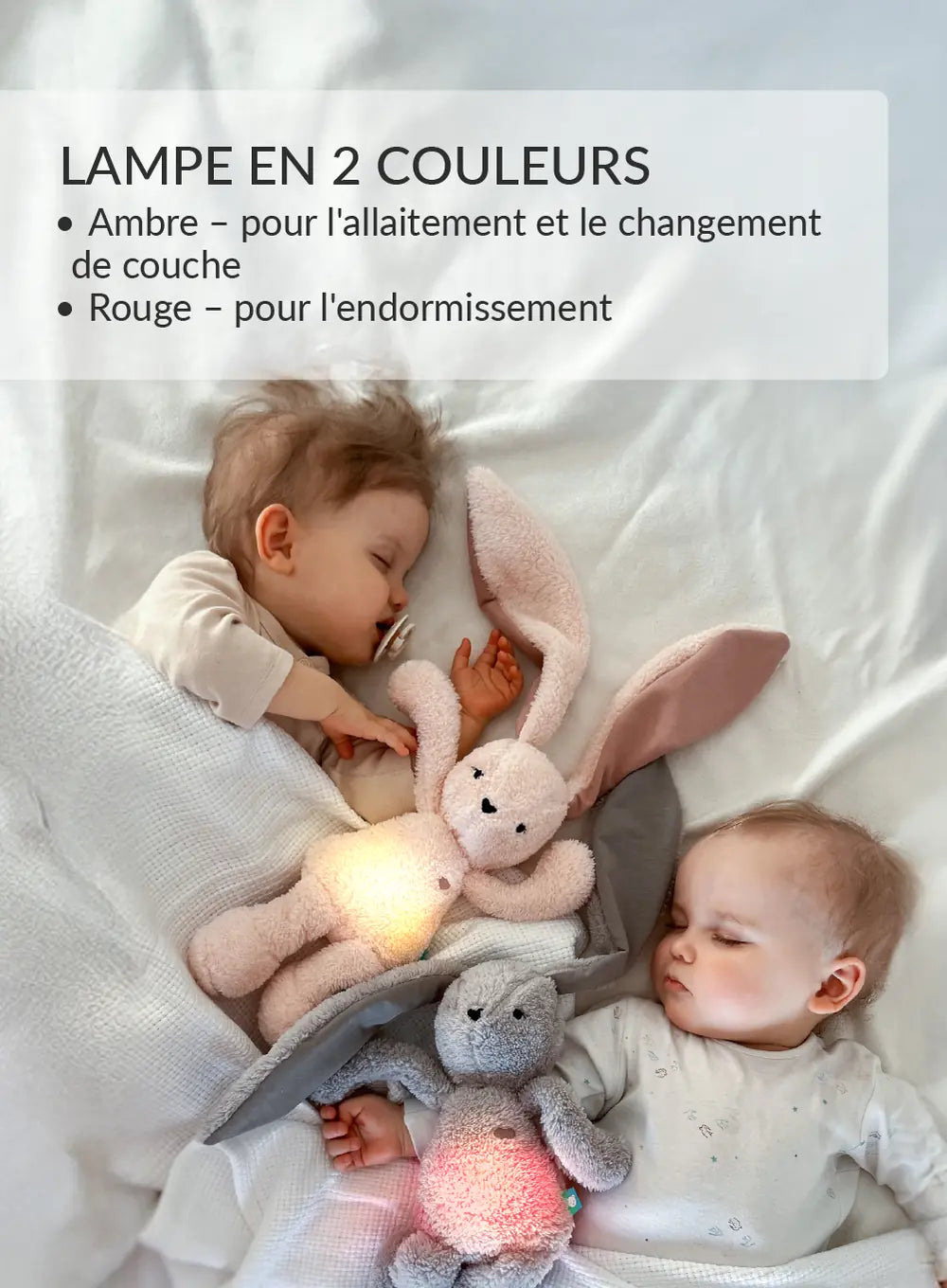 MyHummy Lapin rose 5en1 veilleuse MUHYMMY