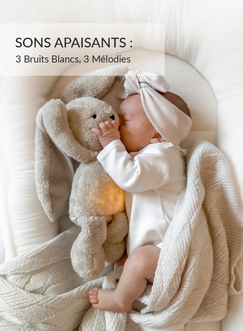 MyHummy Lapin rose 5en1 veilleuse MUHYMMY