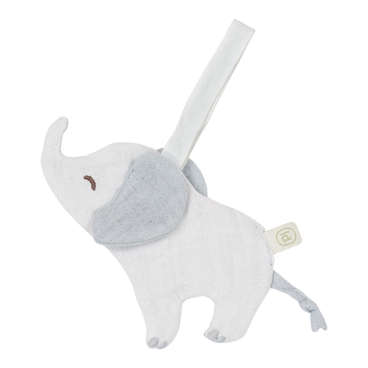 Doudou attache-tétine éléphant en coton bio : l’indispensable pour le confort et le quotidien de bébé.