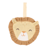Doudou attache-tétine lion en coton bio : l’indispensable pour le confort et le quotidien de bébé.