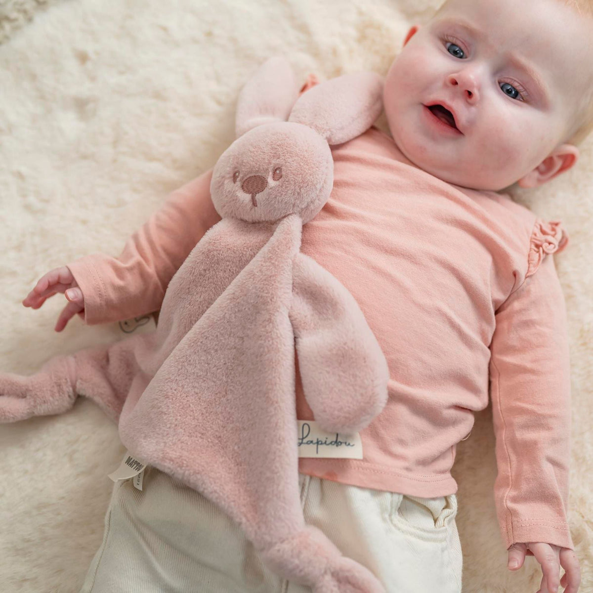 Doudou triangle Lapidou Toudous – Nattou Rose poudré NATTOU