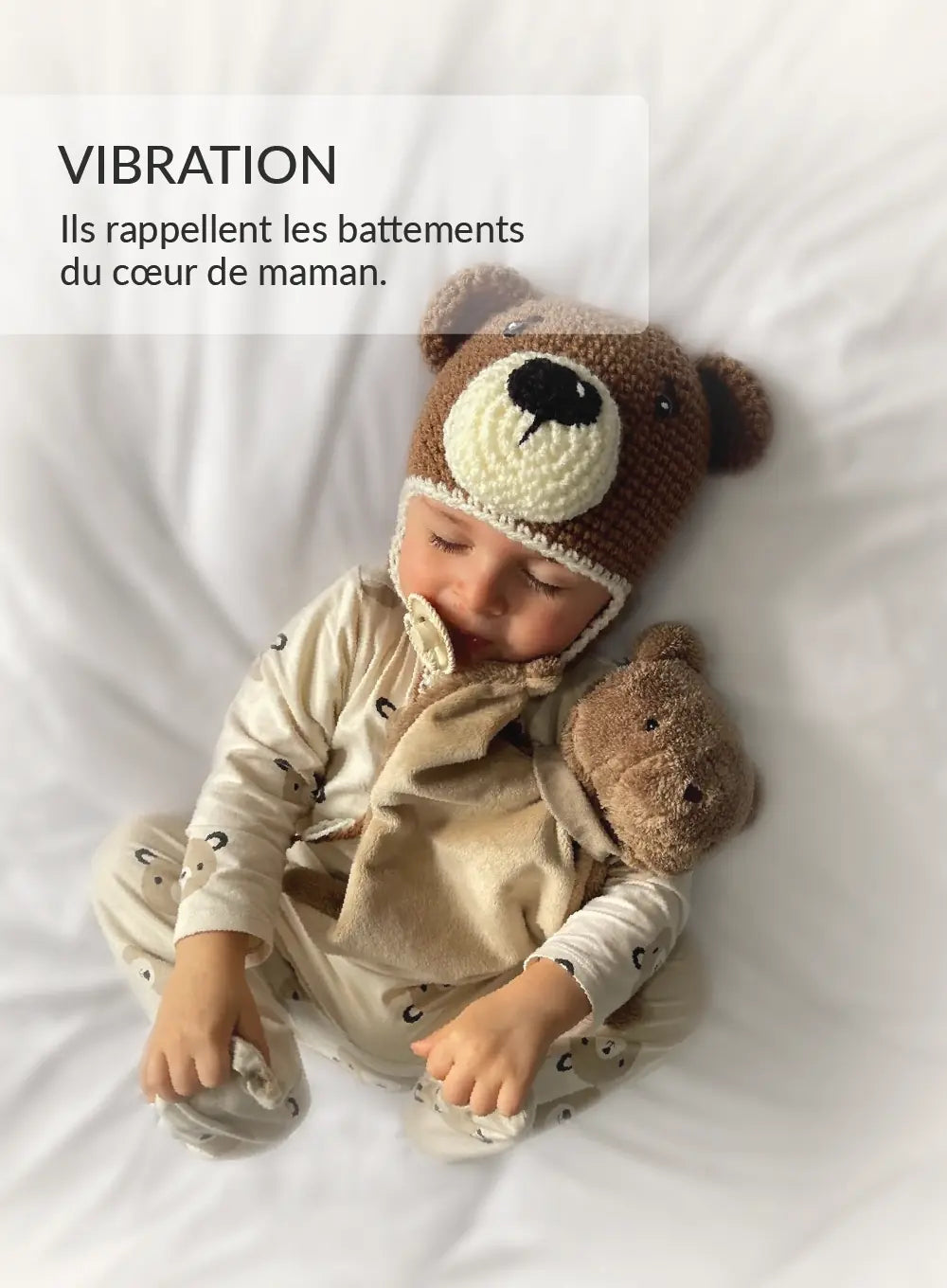 MyHummy Ourson plat Marron 5en1 veilleuse MUHYMMY